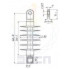 Изолятор стержневой ФСПКр 120-3-0,6 для контактной сети ЭЖД