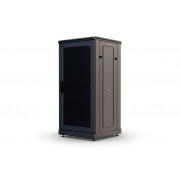 Шкаф телекоммуникационный напольный 19", 24U(800x800), ШТ-НП-М-24U-800-800-П-Ч, передняя дверь перфорация, черный ССД