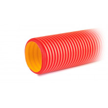 160916-8К ТДвустенная труба ПНД жесткая для кабельной канализации д.160мм, SN8, 1020Н, 6м, цвет красный
