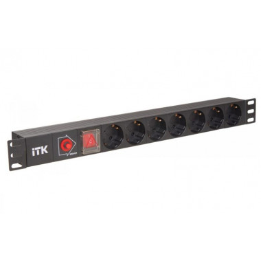 PH13-7D3 ITK PDU 7 роз. нем. ст, с выкл. и защ. от перенапр., вх.С14