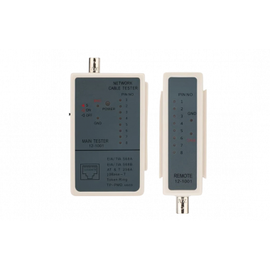 12-1001 Тестер кабеля RJ-45 + BNC 5248 REXANT