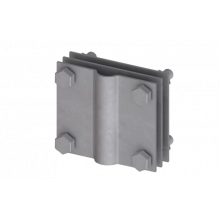 NG3116INOX Соединитель стержень/полоса, 80х70 мм, INOX