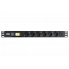 PH21-6D3 ITK PDU 6 роз. нем. ст. с автом.10А 1U, вх.С14 без каб. чер.