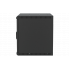 Шкаф телекоммуникационный настенный разборный черный 19”,9U(600x350), ШТ-НСр-9U-600-350-С-Ч дверь стекло ССД