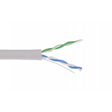LC1-C5E02-111 ITK Кабель связи витая пара U/UTP, кат.5E 2х2х24AWG solid, PVC, 500м, серый