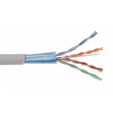 LC1-C5E04-311 ITK Кабель связи витая пара F/UTP, кат.5E 4x2х24AWG solid, PVC, 305м, серый