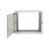 Шкаф телекоммуникационный настенный разборный 19”,9U(600x450), ШТ-НСр-9U-600-450-С дверь стекло ССД