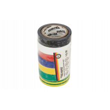 KR-09-2010-E Набор изоляционных лент KRANZ 0.13х15 мм, 10 м, 7 цветов