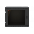 Шкаф телекоммуникационный настенный разборный черный 19”,9U(600x350), ШТ-НСр-9U-600-350-С-Ч дверь стекло ССД