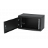 Шкаф телекоммуникационный настенный разборный черный 19”,6U(600x350), ШТ-НСр-6U-600-350-М-Ч дверь металл ССД
