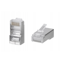WRline WR-8P8C-5E-SH Коннектор RJ-45 под витую пару, категория 5e, экранированный, универсальный (100 шт в упак.) WRline WR-8P8C-5E-SH Коннектор RJ-45 под витую пару, категория 5e, экранированный, универсальный (100 шт в упак.)