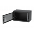 Шкаф телекоммуникационный настенный разборный черный 19”,6U(600x350), ШТ-НСр-6U-600-350-П-Ч дверь перфорированная ССД
