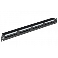 PP24-1UC5ES-D05 ITK 1U патч-панель кат.5Е STP, 24 порта (Dual), с кабельным органайзером