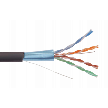 LC3-C5E04-339 ITK Каб. вп F/UTP, кат.5E 4х2х24AWG solid, LDPE, 305м, чер.
