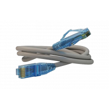 41839 Hyperline PC-LPM-UTP-RJ45-RJ45-C6-3M-LSZH-GY Патч-корд U/UTP, Cat.6, LSZH, 3 м, серый