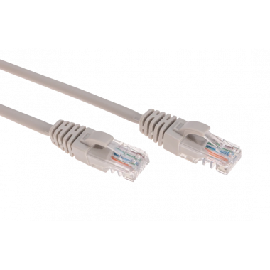 02-0100-03 REXANT Патч-корд U/UTP, CAT 5e, RJ45-RJ45, 26AWG, LSZH, серый, 0,3м