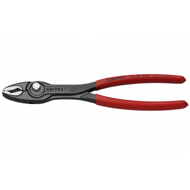 KN-8201200 TwinGrip клещи с фронтальным и боковым захватами, зев 4-22 мм, длина 200 мм, обливные ручки