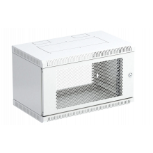 Шкаф телекоммуникационный настенный разборный 19”,6U(600x350), ШТ-НСр-6U-600-350-П дверь перфорированная ССД
