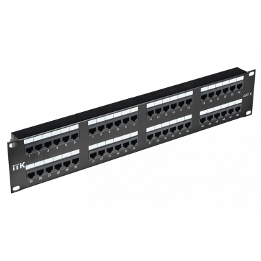 PP48-2UC5EU-D05 ITK 2U патч-панель кат.5Е UTP, 48 портов (Dual)
