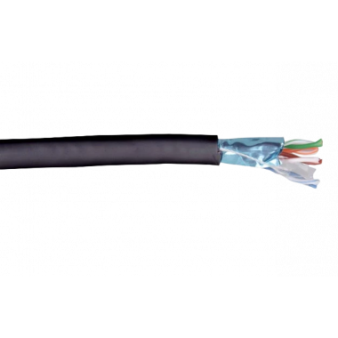 LC3-C604-339 ITK Каб. вп F/UTP, кат.6 4х2х23AWG solid LDPE 305м чер.