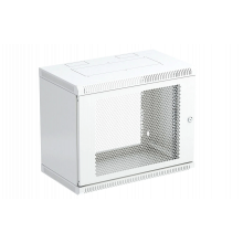 Шкаф телекоммуникационный настенный разборный 19”,9U(600x350), ШТ-НСр-9U-600-350-П дверь перфорированная ССД