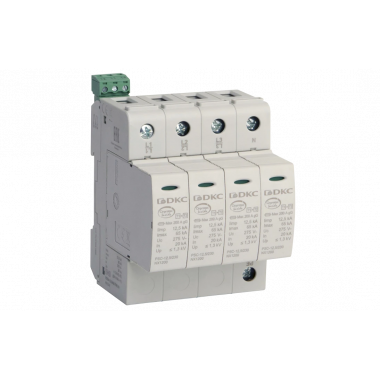 NX1242 УЗИП, класс I+II, 4-полюсный, L1-L2-L3-N