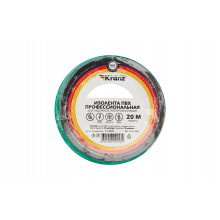 KR-09-2803 Изолента ПВХ KRANZ профессиональная, 0.18х19 мм, 20 м, зеленая упаковка 10 роликов KR-09-2803 Изолента ПВХ KRANZ профессиональная, 0.18х19 мм, 20 м, зеленая упаковка 10 роликов