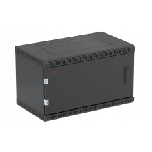 Шкаф телекоммуникационный настенный разборный черный 19”,6U(600x350), ШТ-НСр-6U-600-350-М-Ч дверь металл ССД