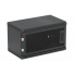 Шкаф телекоммуникационный настенный разборный черный 19”,6U(600x350), ШТ-НСр-6U-600-350-П-Ч дверь перфорированная ССД