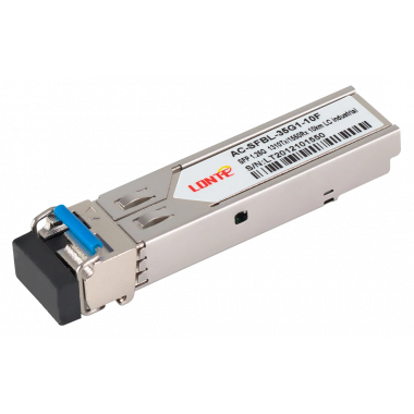 SFP WDM 1.25G Tx1310/Rx1550 10km LC DDM, industrial