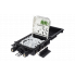 Муфта-кросс оптическая МКО-Ш1/С09-1PLC4-SC/APC-10SC-5SC/ACP-1SC/APC ССД