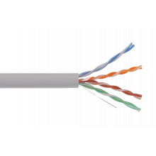 LC1-C5E04-121 ITK Кабель связи витая пара U/UTP, кат.5E 4x2х24AWG solid, LSZH, 305м, серый