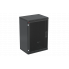 Шкаф телекоммуникационный настенный разборный черный 19”,18U(600x350), ШТ-НСр-18U-600-350-П-Ч дверь перфорированная ССД