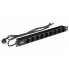 PH22-9D1-P ITK PDU 9 розеток нем. ст, 1U, шнур 2м вилка нем. ст ПВХ чер
