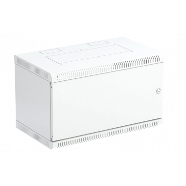 Шкаф телекоммуникационный настенный разборный 19”,6U(600x450), ШТ-НСр-6U-600-450-М дверь металл ССД