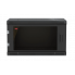 Шкаф телекоммуникационный настенный разборный черный 19”,6U(600x350), ШТ-НСр-6U-600-350-С-Ч дверь стекло ССД