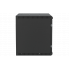 Шкаф телекоммуникационный настенный разборный черный 19”,9U(600x350), ШТ-НСр-9U-600-350-С-Ч дверь стекло ССД