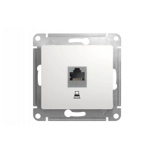 Розетка 1xRJ45 Cat.5 Schneider Electric GLOSSA, белый