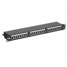 PP24-1UC6S-D05 ITK 1U патч-панель кат.6 STP, 24 порта (Dual), с кабельным органайзером