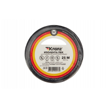 KR-09-2106 Изолента ПВХ KRANZ 15 мм х 25 м, черная, упаковка 5 роликов KR-09-2106 Изолента ПВХ KRANZ 15 мм х 25 м, черная, упаковка 5 роликов
